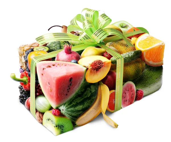 Presente de frutas — Fotografia de Stock