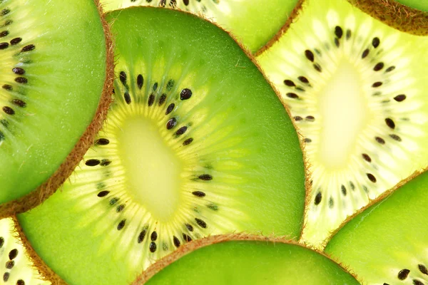 Tillbaka planerade (belyst) tvärsnitt av kiwi — Stockfoto
