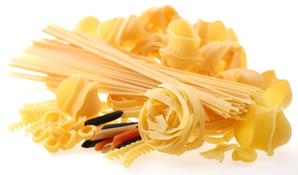 Schiena proiettata (illuminata) maccheroni (pasta ) — Foto Stock