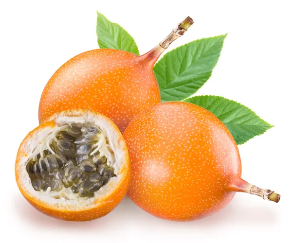 Passion fruit one a white background — Stock Photo, Image