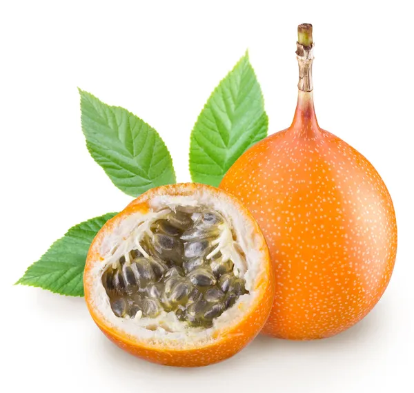 Passion fruit one a white background — Stock Photo, Image