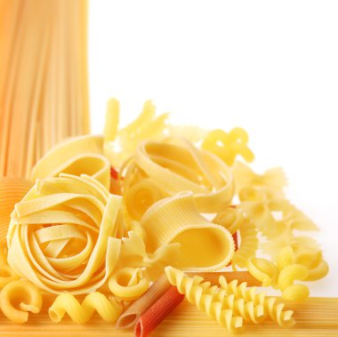 Back projected (lighted) macaroni (pasta) clipart