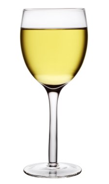 Glass of white wine clipart