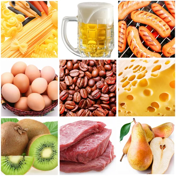 Verzameling van beelden op het thema van "voedsel" — Stockfoto