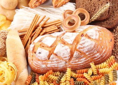 With bakery products clipart
