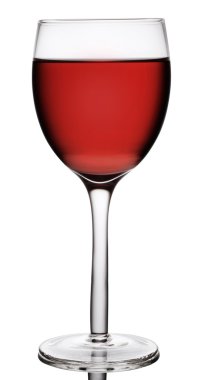 Glass of red wine clipart