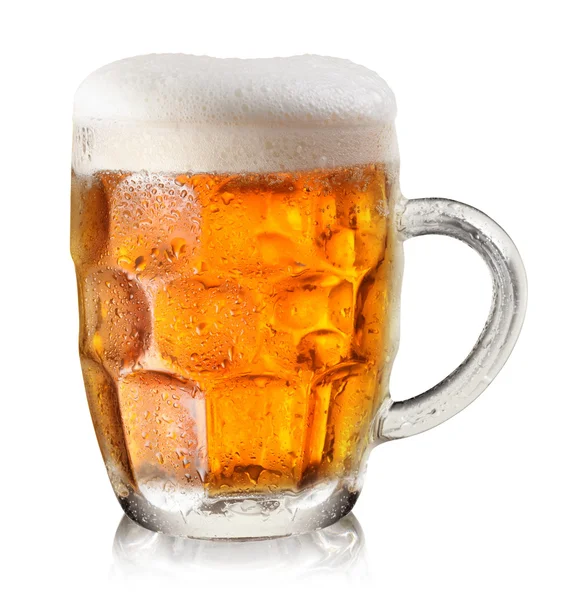 Bicchiere di birra. — Foto Stock