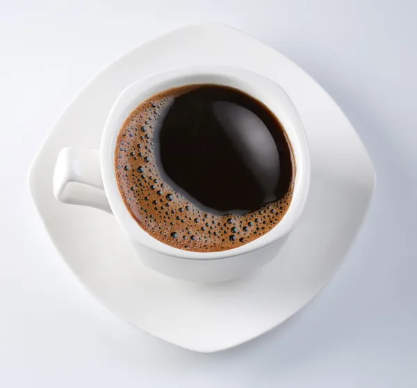 Beyaz fincan sade kahve — Stok fotoğraf