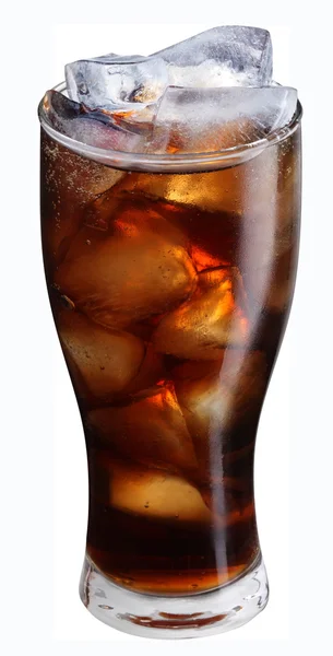 Páraként pohár cola jégkockát — Stock Fotó