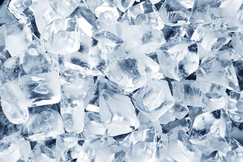 Background in the form of ice cubes
