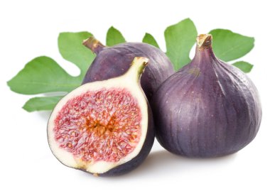 Fruits figs on white background clipart