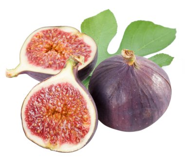 Fruits figs on white background clipart