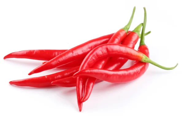 Lusky červené chilli papričky. — Stock fotografie