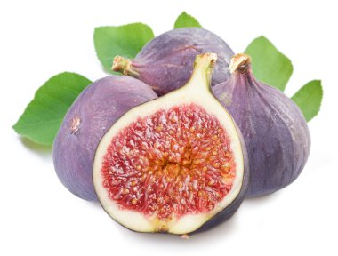 Fruits figs on white background clipart