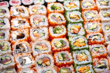 Sushi and rolls clipart