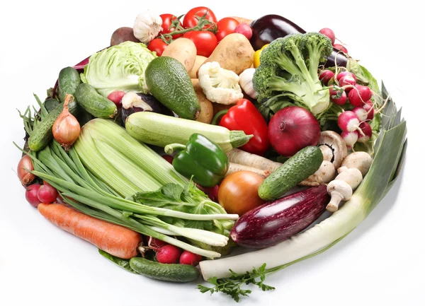 野菜、楕円形の。白い背景で隔離 — ストック写真