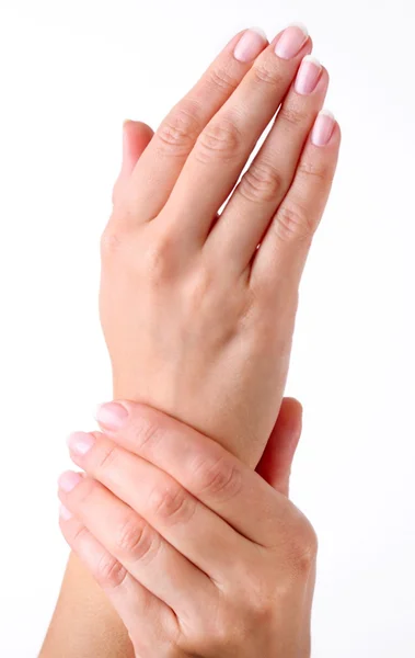 Una mano massaggiata altra — Foto Stock