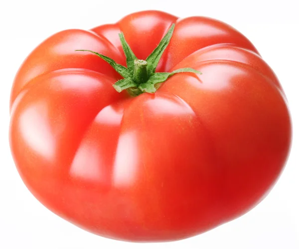 Зрізати помідор на білому тлі — стокове фото