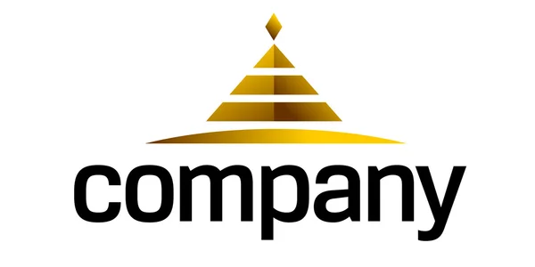 Logo Piramide — Vettoriale Stock