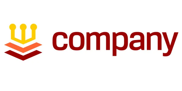 Taç logo için yasal şirket — Stok Vektör