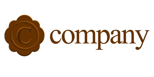 Logotipo C para empresa de advogados — Vetor de Stock