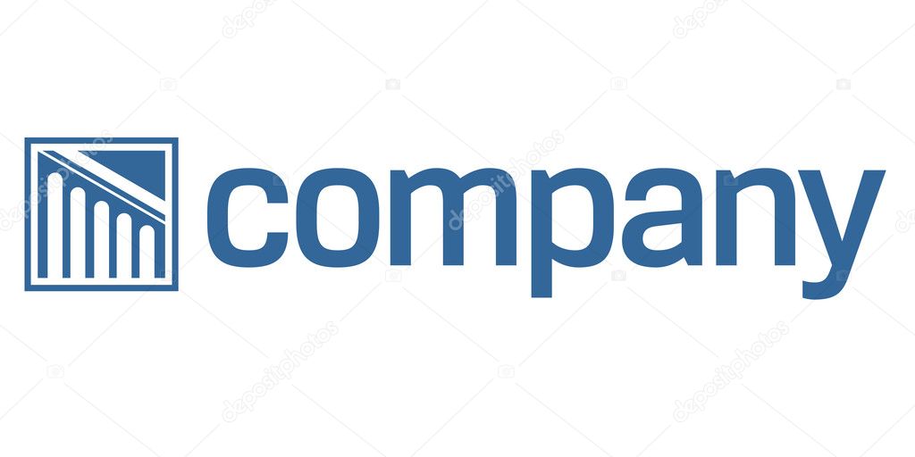 Square vector logo design for legal company.