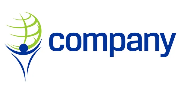 Financiar logotipo da empresa titã mundial — Vetor de Stock