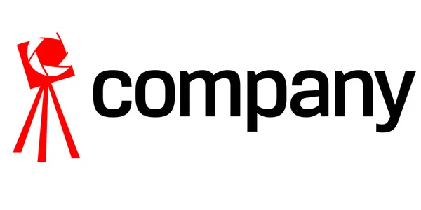 Logo de la cámara trípode — Vector de stock