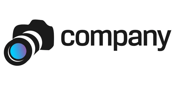 Professional camera logo for company — Stock Vector