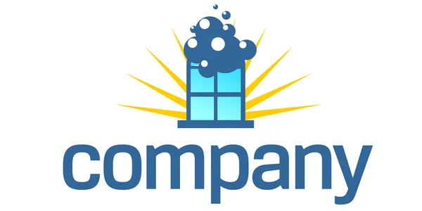 Логотип служби очищення вікон — стоковий вектор