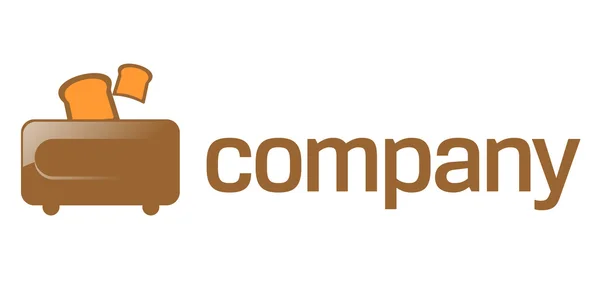 Logotipo da empresa torradeira — Vetor de Stock