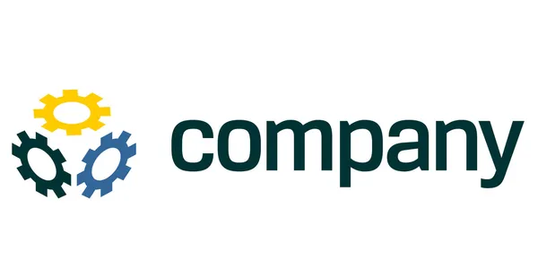 Gear logo for repair service company — Stock Vector
