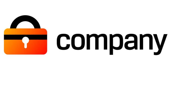 Beveiliging vergrendelen logo voor bedrijf — Stockvector