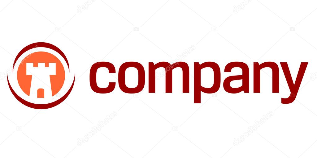 Security tower logo for house protection company.