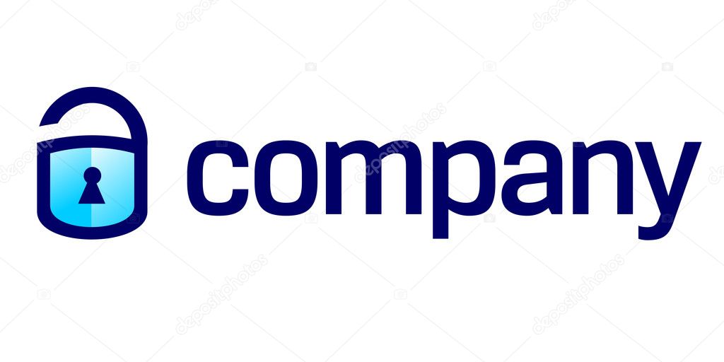 Security guard company - safety access lock logo