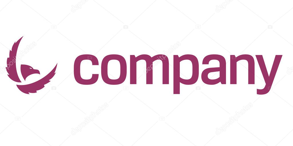 Eagle symbol as total control under security as logo icon.