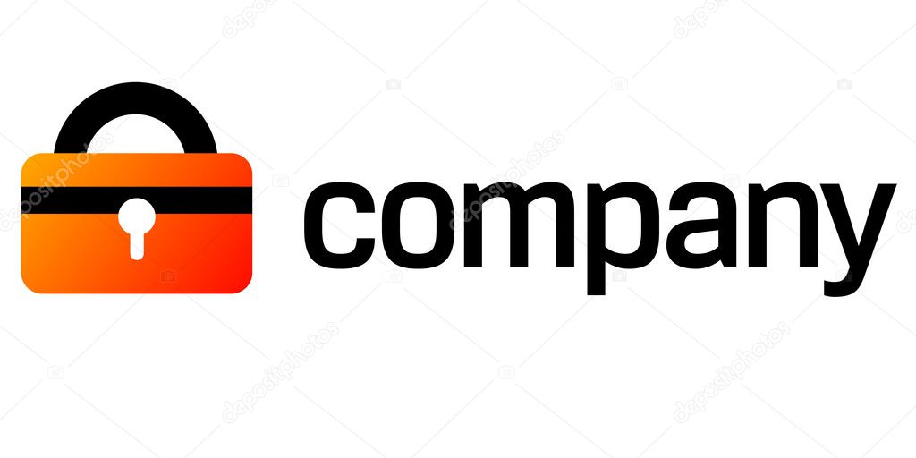 Security lock logo for company — Stock Vector © nicefiles
