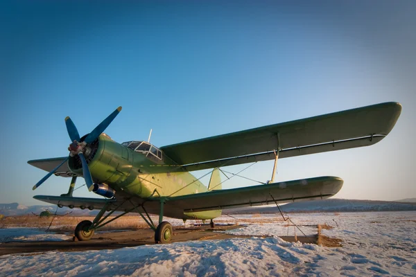 Winter aircraft — Stock Photo, Image