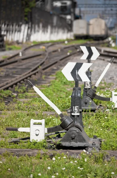 Índices de afluências ferroviárias — Fotografia de Stock