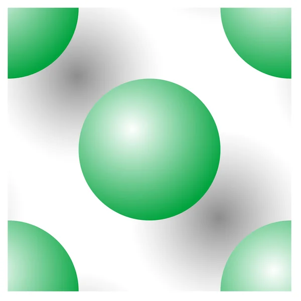 Bezproblémové jako zelené koule — Stockový vektor