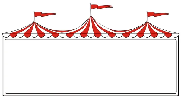 马戏团帐篷标志 — 图库照片