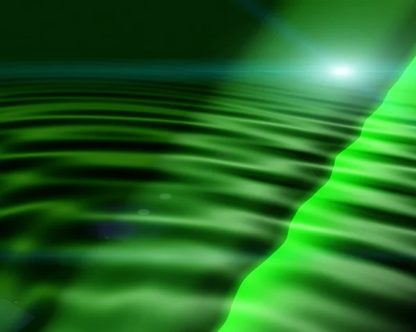 Yeşil ripples — Stok fotoğraf