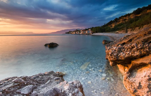 La playa de Akrogiali — Foto de Stock