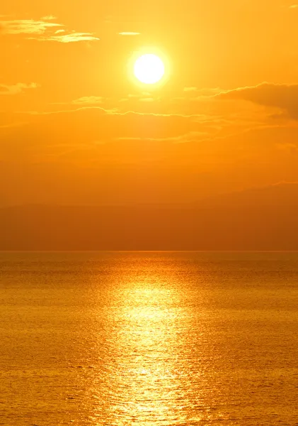 落山的太阳 — 图库照片