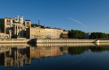 The city of Lyon, France clipart