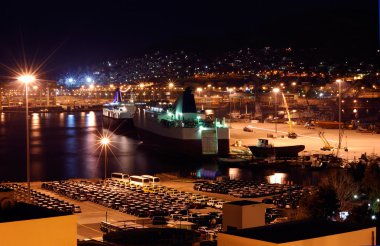 The port of Piraeus clipart