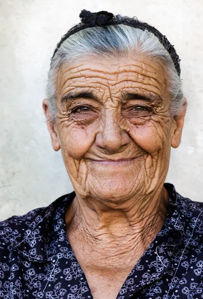 Happy old lady — Stock Photo, Image
