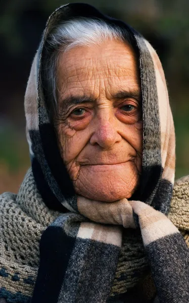 그리스의 노부 인 — 스톡 사진