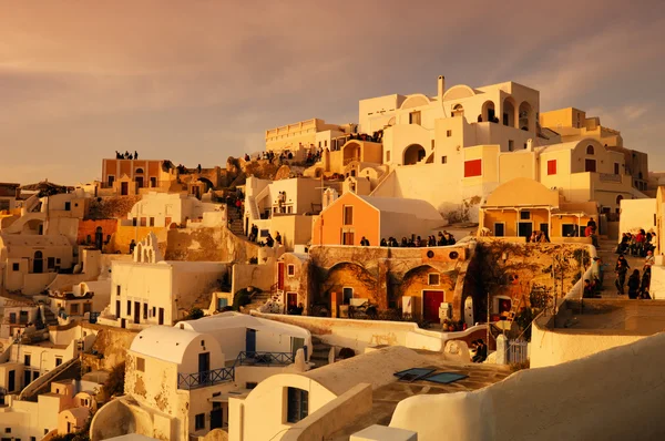 Waiting for the sunset in Oia — Stock Photo, Image