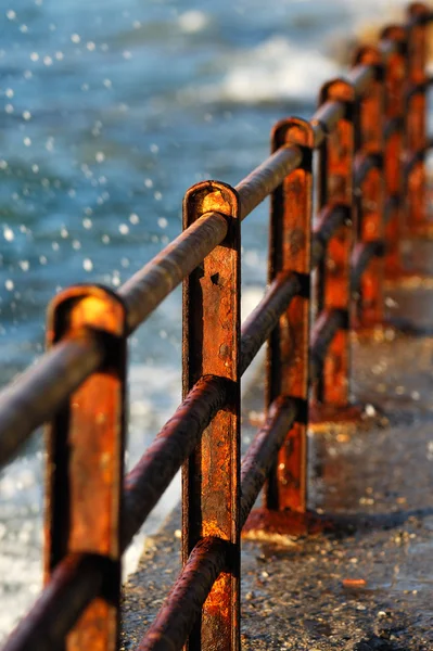 Rusty barriers — Stock Photo, Image